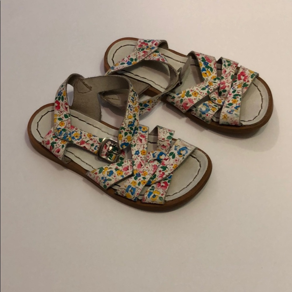 Floral salt water sandals